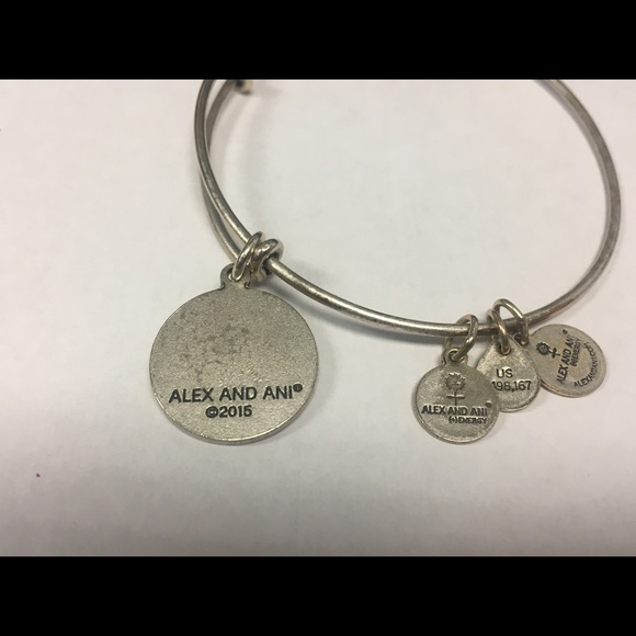 Alex and Ani silver bangle - infinity - retired. - Picture 2 of 2